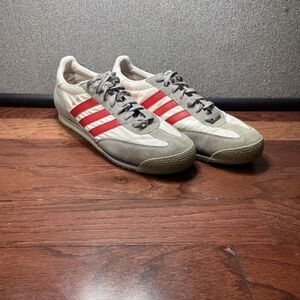 Size 10.5 Adidas Originals SL 72 Mens grey red white blue sneakers